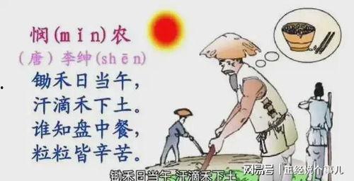 锄禾日当午的视频