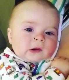 4个月宝宝视频,萌态百出，温馨记录