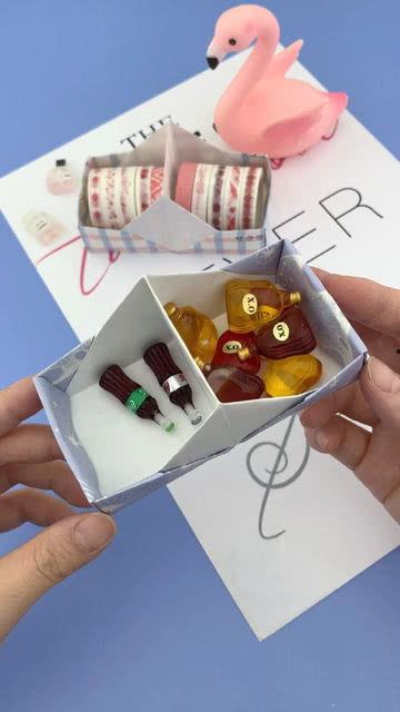 折小盒子视频,轻松学会制作迷你收纳盒